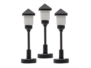 HO Gas Lamps - Frosted (3 pack)